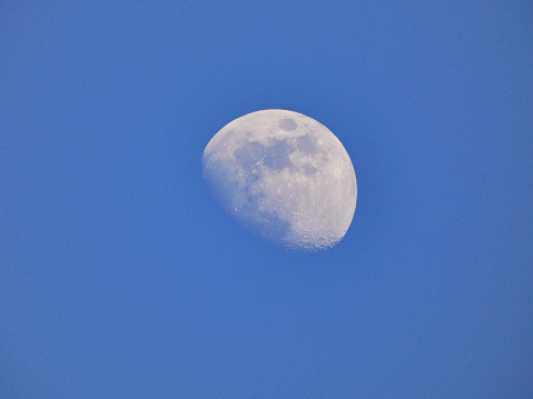 This photo was taken at 1200mm of the moon right before sunset.

Alexandria, Virginia, USA
May 24th 2018