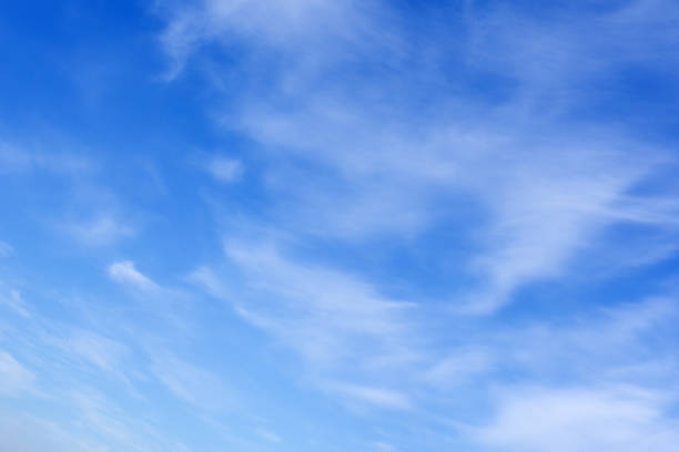 istock small clouds in the blue sky. Evening sky with lots small clouds - natural background . 1091398610