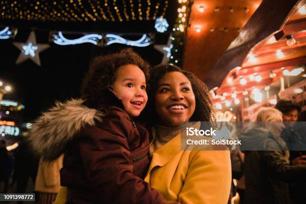 Mother and Daughter at Christmas Markets