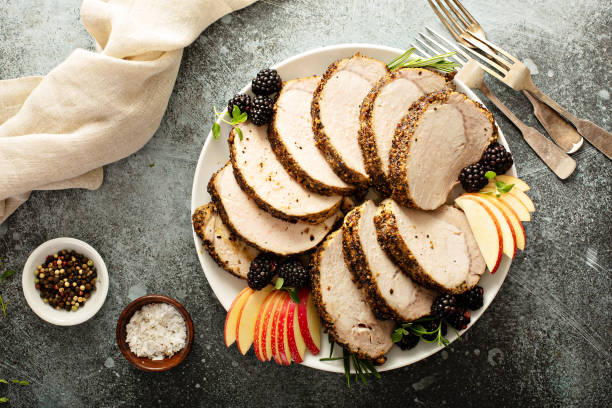 istock Roasted pork loin with dry rub 1091401356