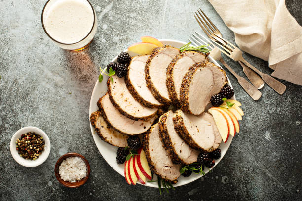 istock Roasted pork loin with dry rub 1091401360