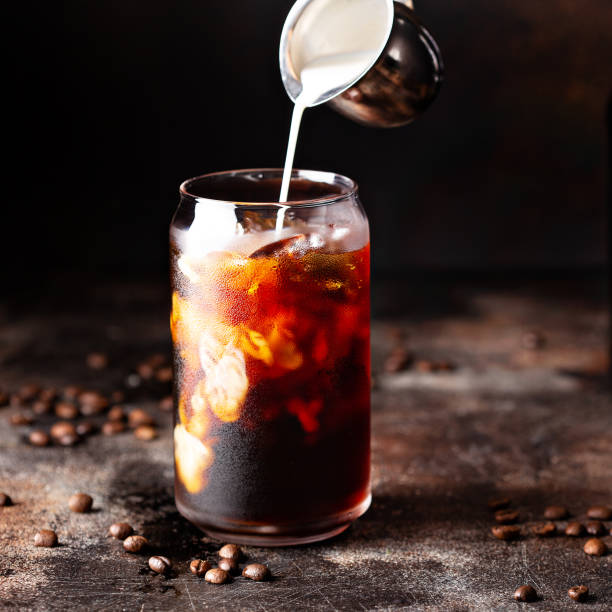 istock Cold brew iced coffee in glass bottles 1091401426