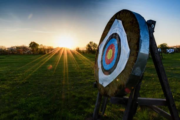 Target for archery stock photo