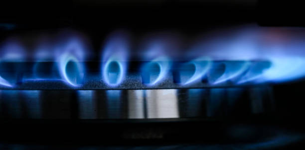Blue gas flame Blue gas flame camping stove photos stock pictures, royalty-free photos & images
