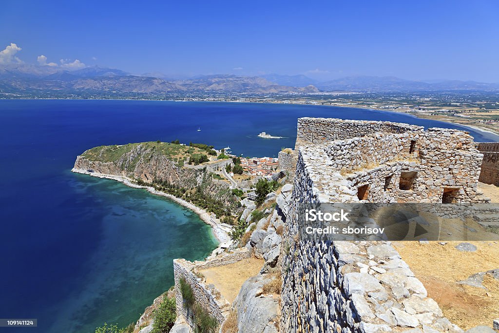 Palamidi castle - Lizenzfrei Nafplion Stock-Foto