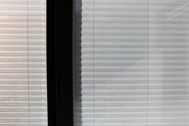istock Evening sunlight in the window through the closed blinds 1091416214