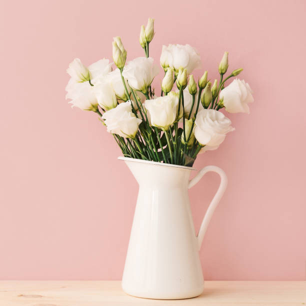 istock Tender flower on pink 1091418782