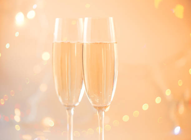 istock Champagne glasses  celebration background 1091420350