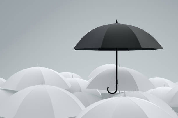 istock Umbrella Standing Out From The Crowd 1091427948