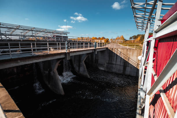 istock Dam on the river, dam on the river in Minsk 1091430954