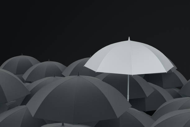 istock Umbrella Standing Out From The Crowd 1091434184