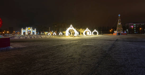 istock Christmas (New Year holidays) decoration in Moscow (at night), Russia 1091442028