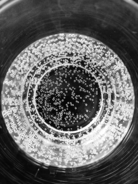 istock Glass of sparkling water top view 1091447064
