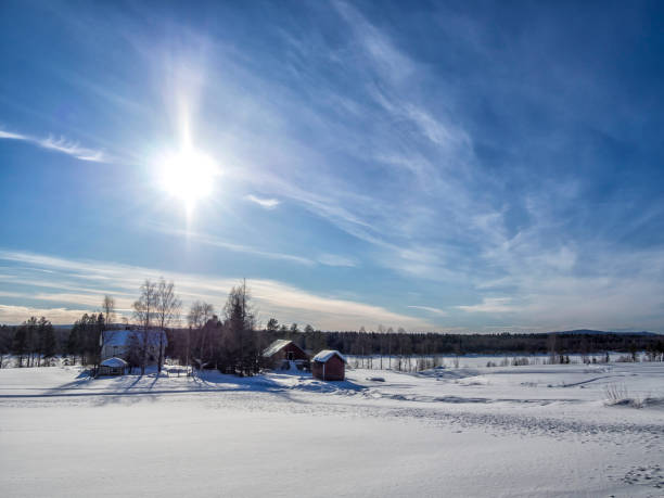 istock A snow covered field under a blue sky during winter 1091451060