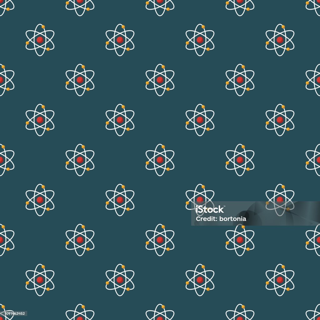 Random Atom Pattern Atom Genetic Testing Seamless Pattern Stock Illustration - Download ...