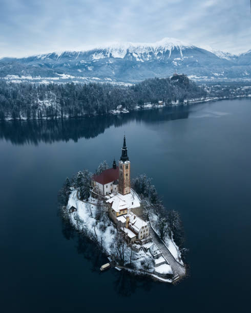 istock Lake Bled Slovenia in winter 1091464522