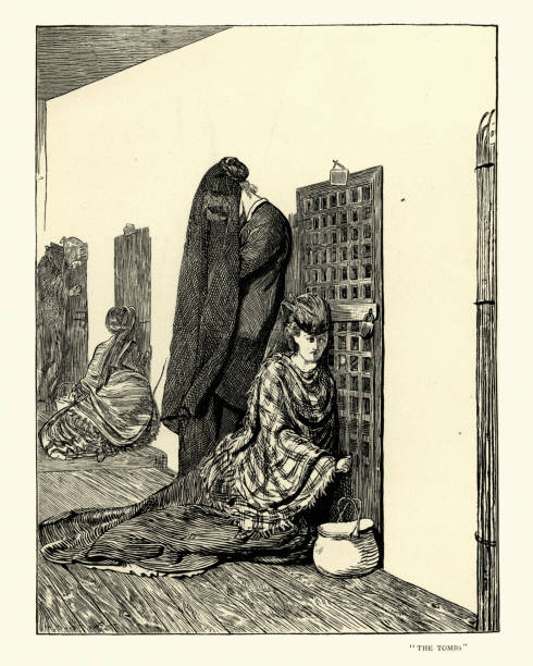istock Women visiting the prison cells, The Tomb, 1870s 1091464524