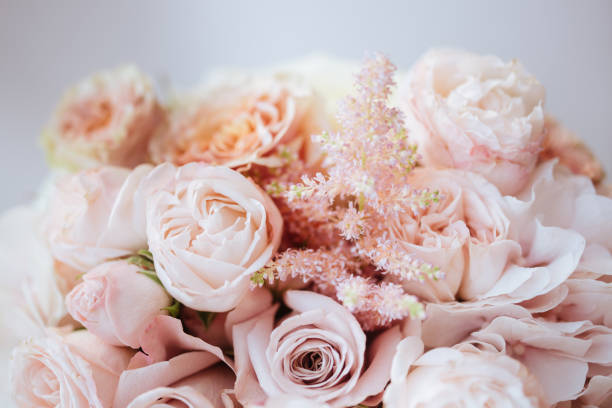 istock Wedding flowers, bridal bouquet closeup. 1091465722