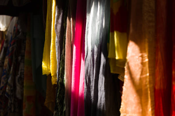 istock Colorful fabric in the bazaar 1091467316