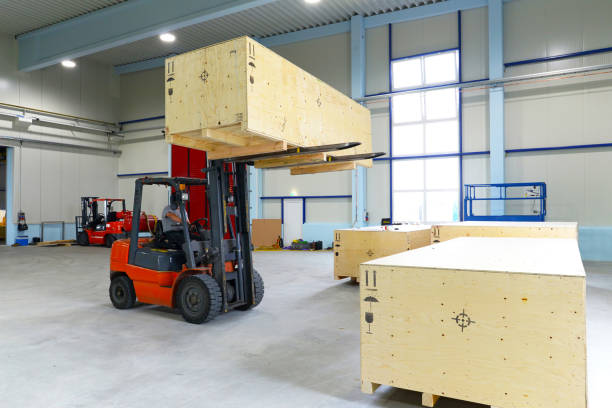 istock forklift transport box in an industrial enterprise for storage 1091472420