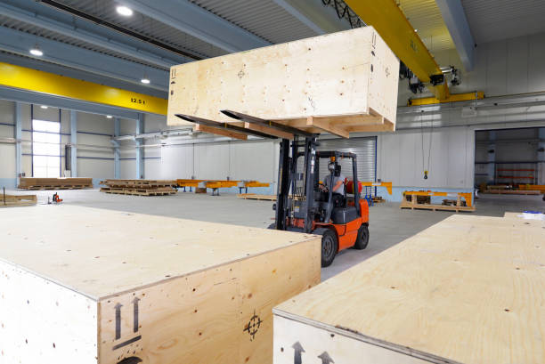 istock forklift transport box in an industrial enterprise for storage 1091472428
