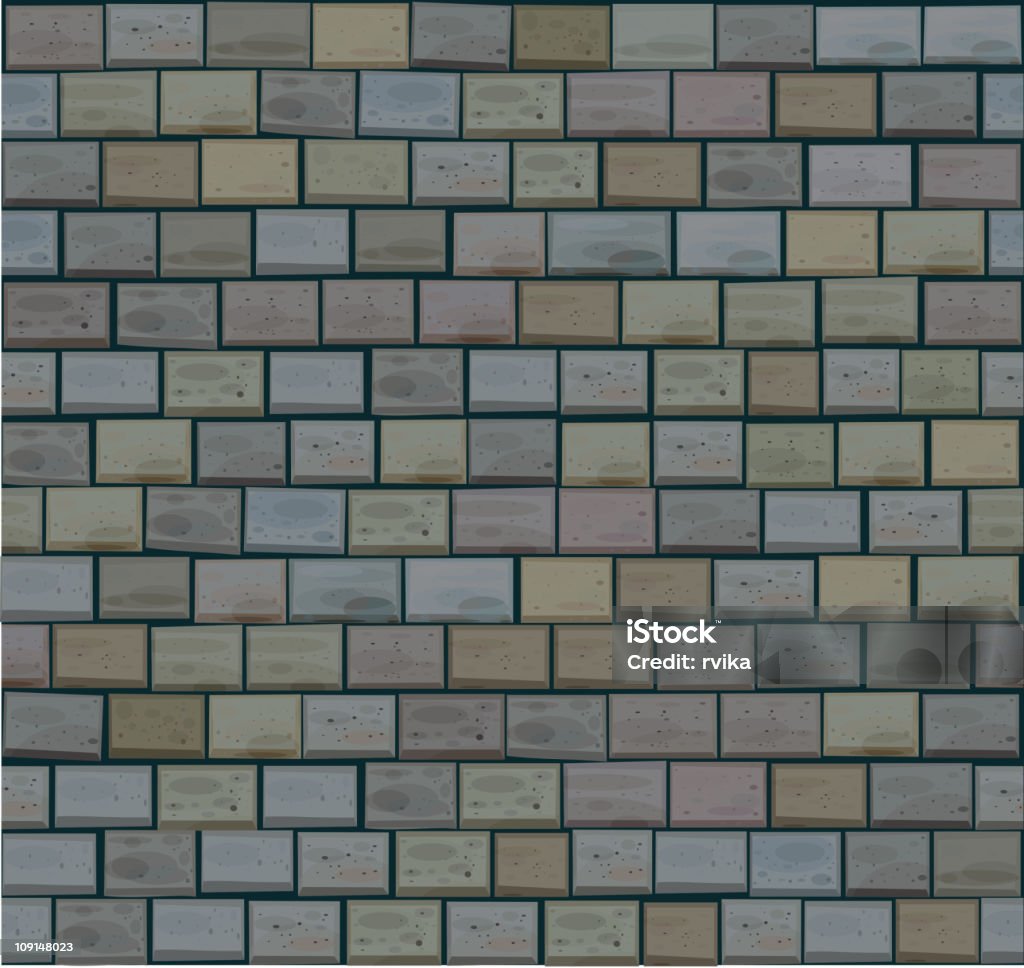 Seamless texture of stones en colores gris. - arte vectorial de Pared de piedra libre de derechos