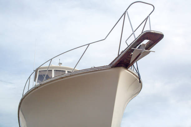 istock Boat Hull from low point of view 1091489428