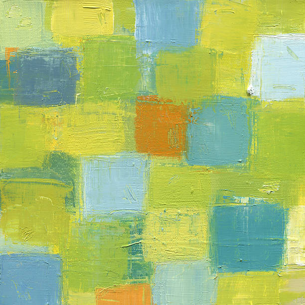 istock Green and Orange Abstract Art 109148955