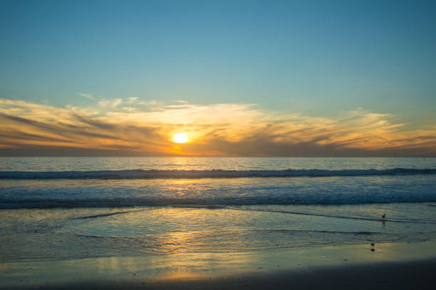 istock Moody sunset over Santa Monica beach 1091489756