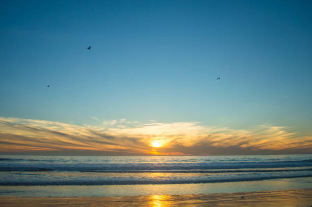 istock Moody sunset over Santa Monica beach 1091489794