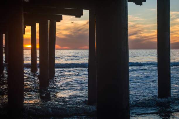 istock Moody sunset over Santa Monica beach 1091489892