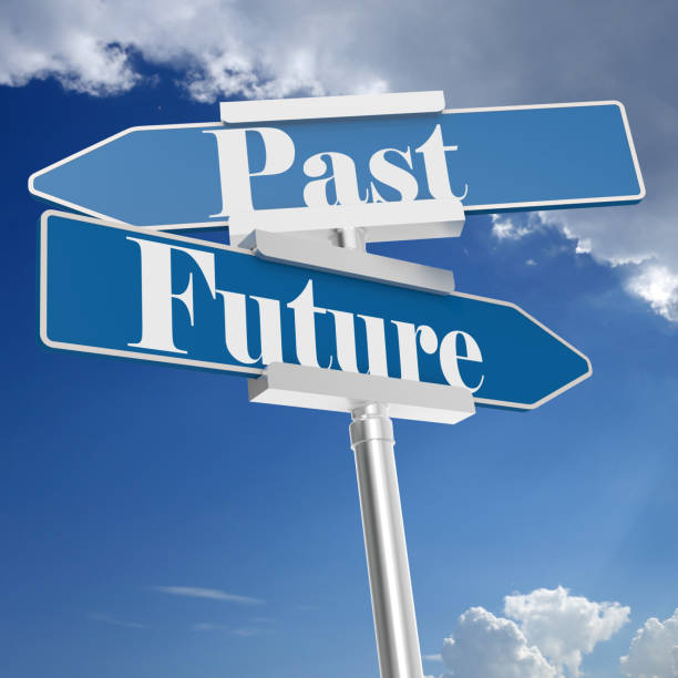 istock Future and past signs, isolated on white 1091502990