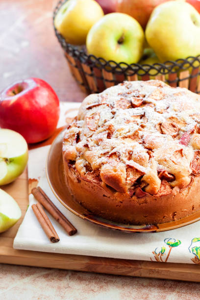 istock Homemade apple pie with cinnamon on the plate 1091507078