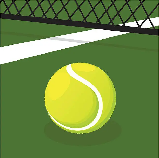 Vector illustration of tennis