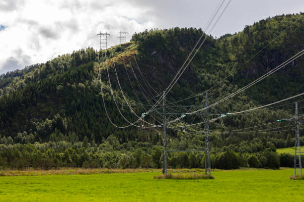 istock Power transmission lines in Norway 1091534276