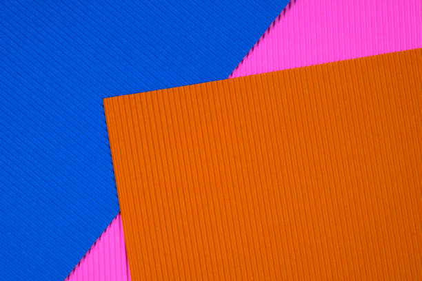 istock Multi coloured corrugated paper texture, use for background. vivid colour with empty space for add text or object. 1091535414