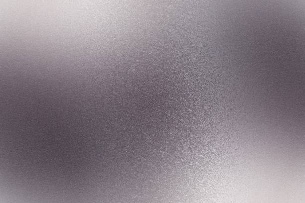 istock Texture of reflection on rough purple steel wall, abstract background 1091548886