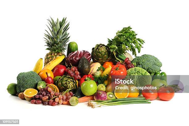 Fruits And Vegetables Stock Photo - Download Image Now - Apple - Fruit, Artichoke, Asparagus