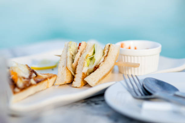 istock Clube sandwich serving outdoor. 1091586868