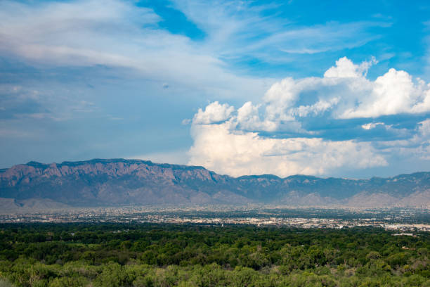 istock Sandia Mountains with Majestic Sky and Clouds 1091590808