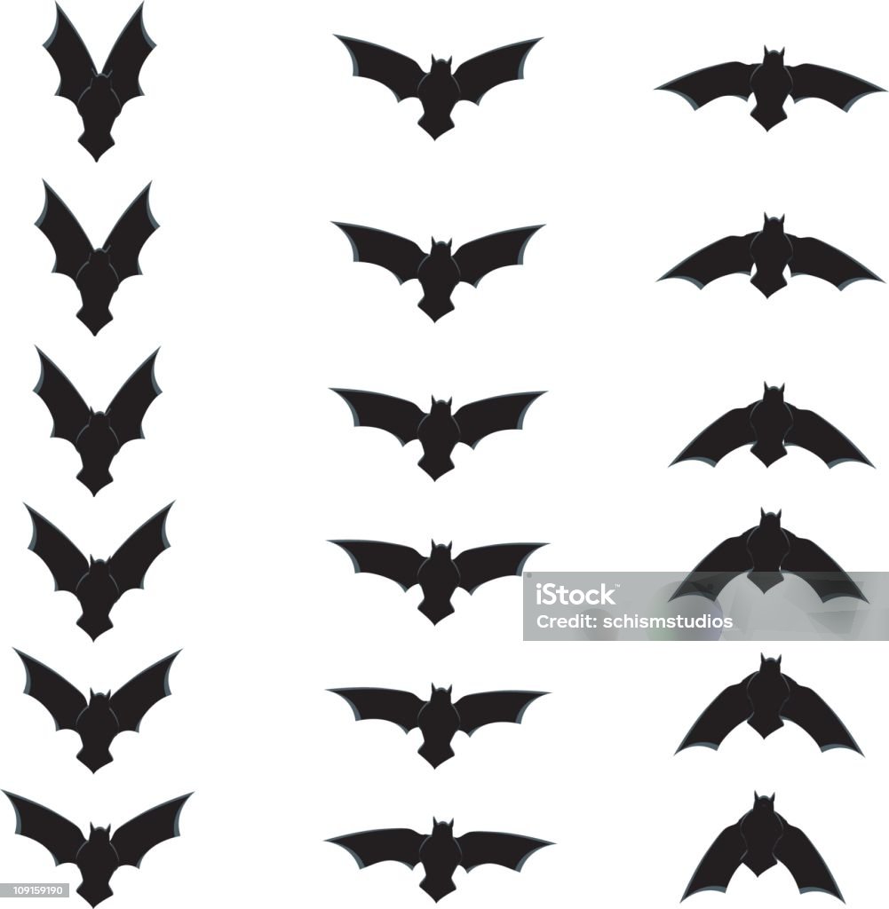 Gone Batty An animation cycle for a flying bat vector artwork. Bat - Animal stock vector