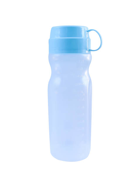 istock Blue bottle with plastic glass caps isolated on white background with clipping path 1091592738