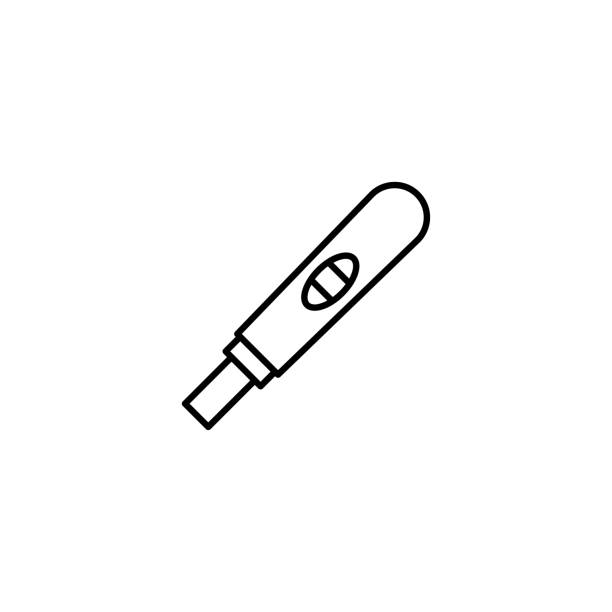 вектор значка испытания стельности - pregnancy test stock illustrations