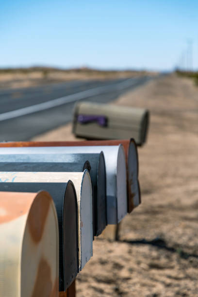 istock Row of mailboxes along highway near Palm Springs 1091601440