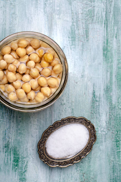 istock Canned chickpeas in a glass jar 1091601702