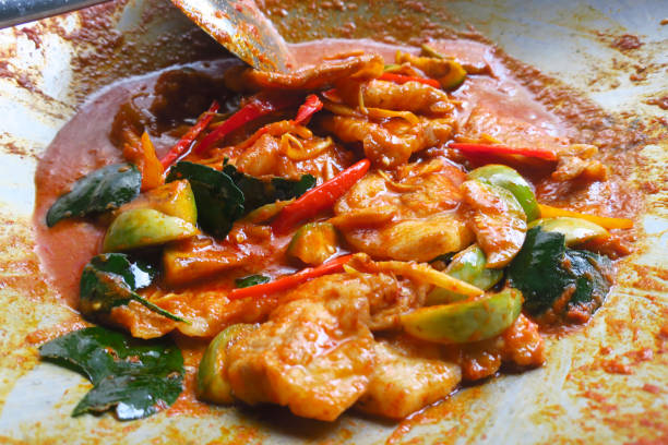 istock fried red curry beef hot and spicy thai style food 1091602048