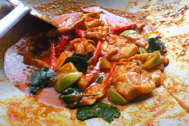 istock fried red curry beef hot and spicy thai style food 1091602160