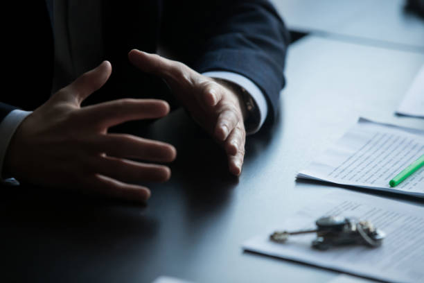 istock Business Meeting Discussion Between Two People in Suit 1091607766