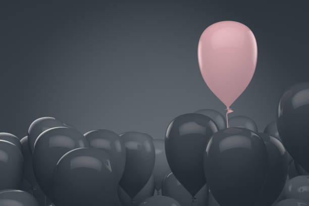 istock Balloons, Standing Out From The Crowd, Leadership Concept. 1091607956