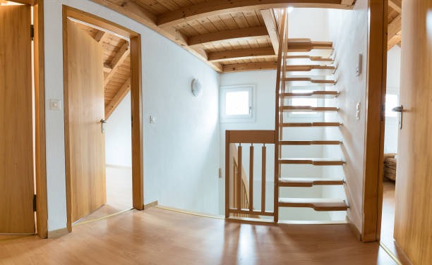 istock staircase of multi-storey apartment empty and ready for moving into after refurbishment and renovation work 1091614372